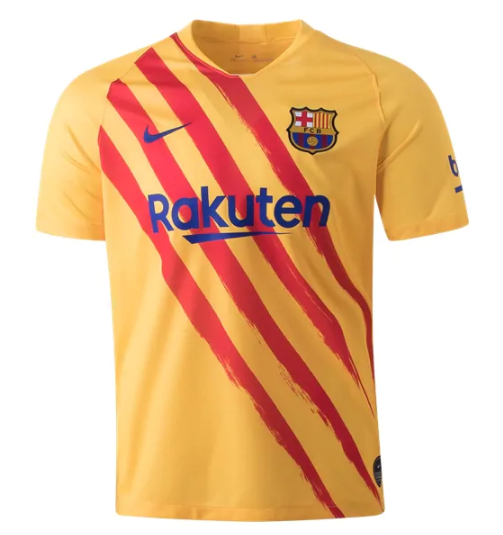 Barcelona Senyera Fourth Soccer Jersey Shirt 2019/20